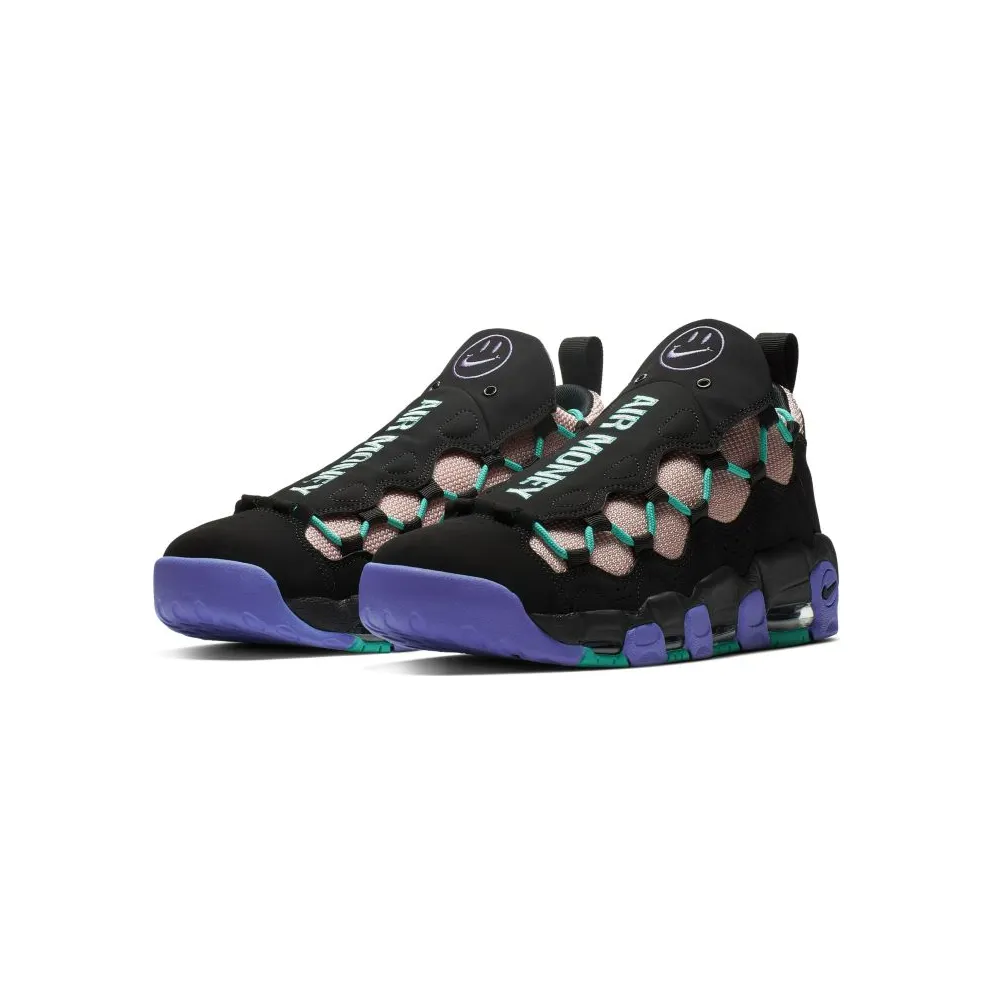 Nike Air More Money Have a Day Black/White-Space Purple-Bleached Coral-Hyper Jade (CI9792-001)