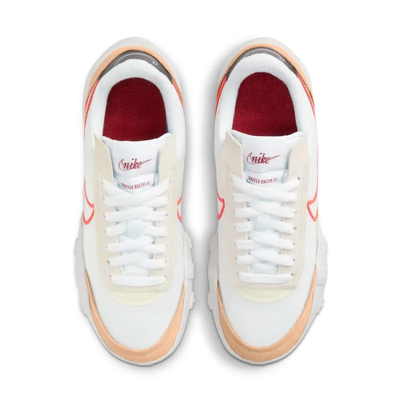 Nike WAFFLE RACER 2X “WHITE / CRIMSON” (CK6647-101)