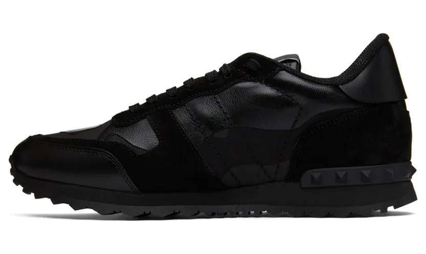 Valentino Garavani Black Camouflage Rockrunner Sneakers (XY2S0723NSD) (3)