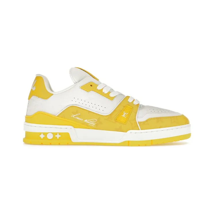 Louis Vuitton Trainer White Yellow Monogram (1AANGJ)
