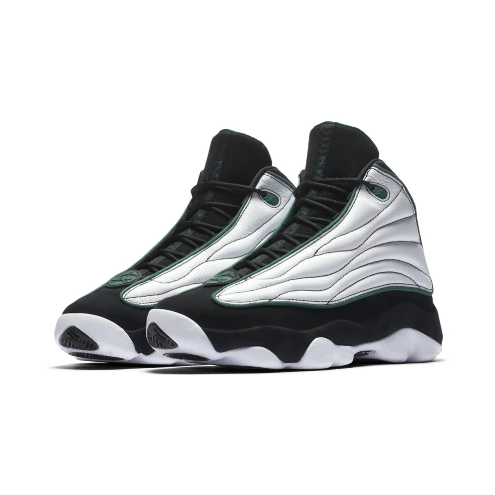 Jordan Pro Strong White Black Green Black/Dark Pine-White (407285-011)