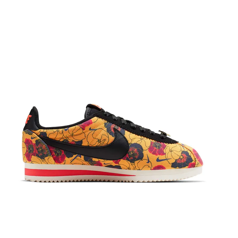 Nike Classic Cortez LX Floral Pack Gold (W) University Gold/Black-Bright Crimson (AV1338-700)