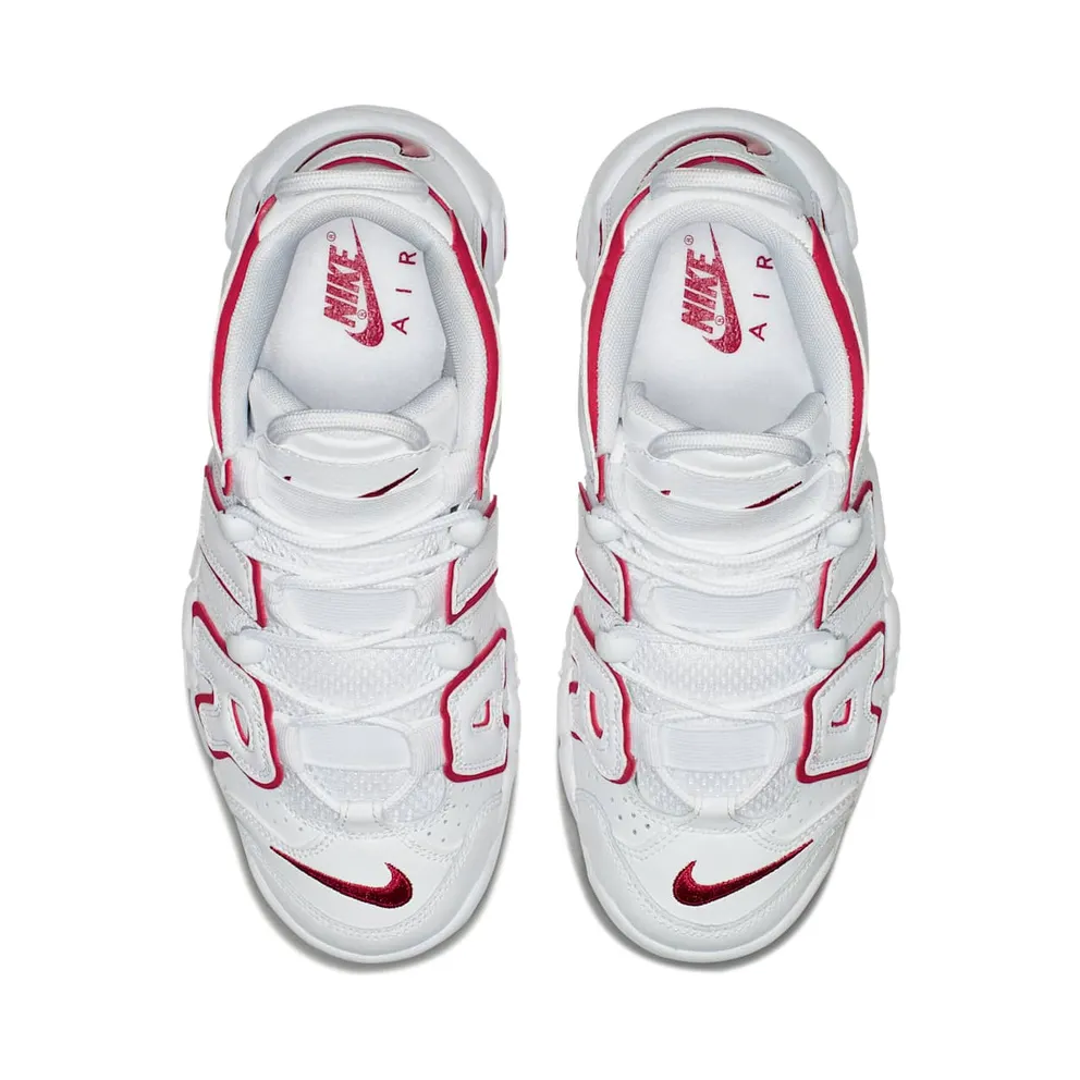 Nike Air More Uptempo White Varsity Red Outline (GS) White/Varsity Red-White (415082-108)