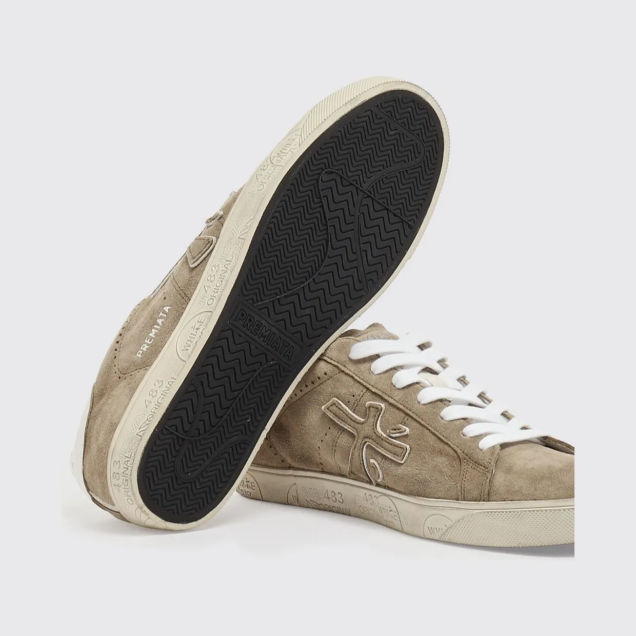 Premiata Steven Suede Sneakers Mud (STEVEN6221) (3)