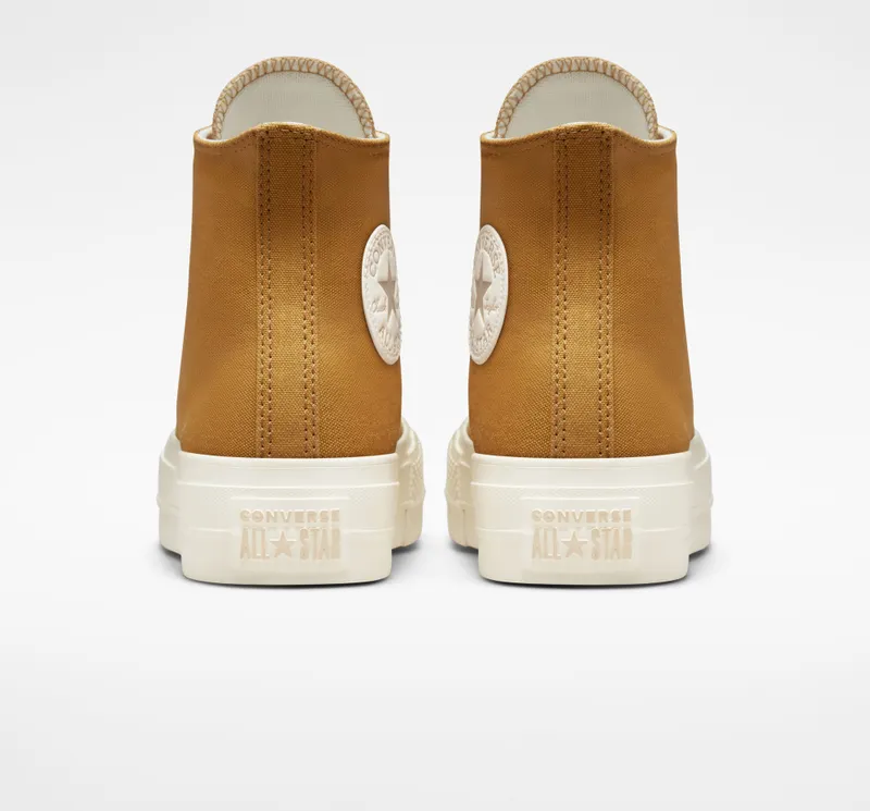 Converse Chuck Taylor All Star Lift Platform Tonal Gold Burnt Honey/light Gold/egret