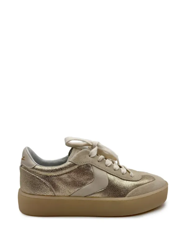 Voile Blanche MIND-02 suède low-top sneakers – Gold (MIND02SUEDE)
