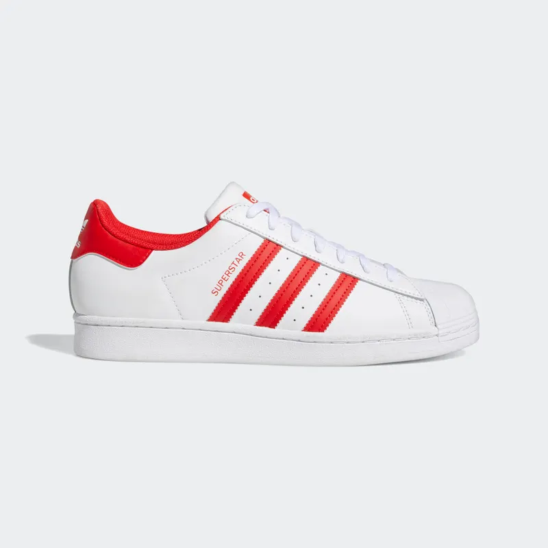 Adidas SUPERSTAR SHOES Cloud White / Vivid Red / Cloud White (GZ3741)