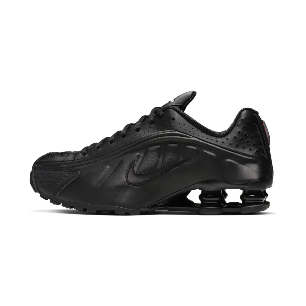 Nike Womens Shox R4 Black Max Orange (2019) (AR3565-004)