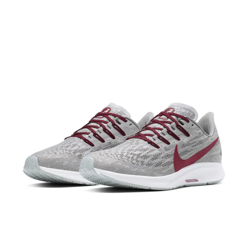 Nike  Air Zoom Pegasus 36 Alabama Night Silver/Pewter Grey-Team Crimson (CI2062-001)