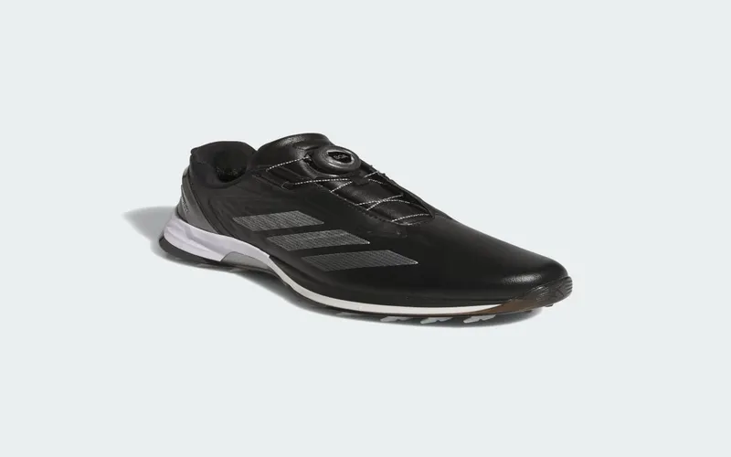 adidas Adizero ZG Lo BOA Spikeless Golf Black Silver Metallic (JS1768)