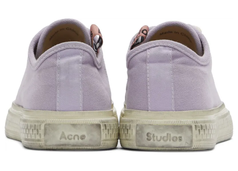 Acne Studios Off-White Canvas Low-Top Sneakers (AD0347-) (2)