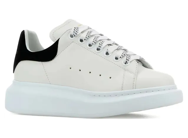 Alexander Mcqueen Oversized Leather “White/Black” (553770 WIAIH 9061) (2)