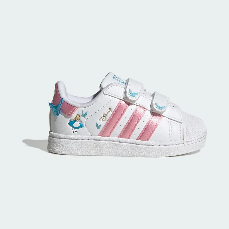 ADIDAS DISNEY SUPERSTAR II COMFORT CLOSURE SCHOENEN Cloud White / Light Pink / Lucid Aquamarine (IH1743)