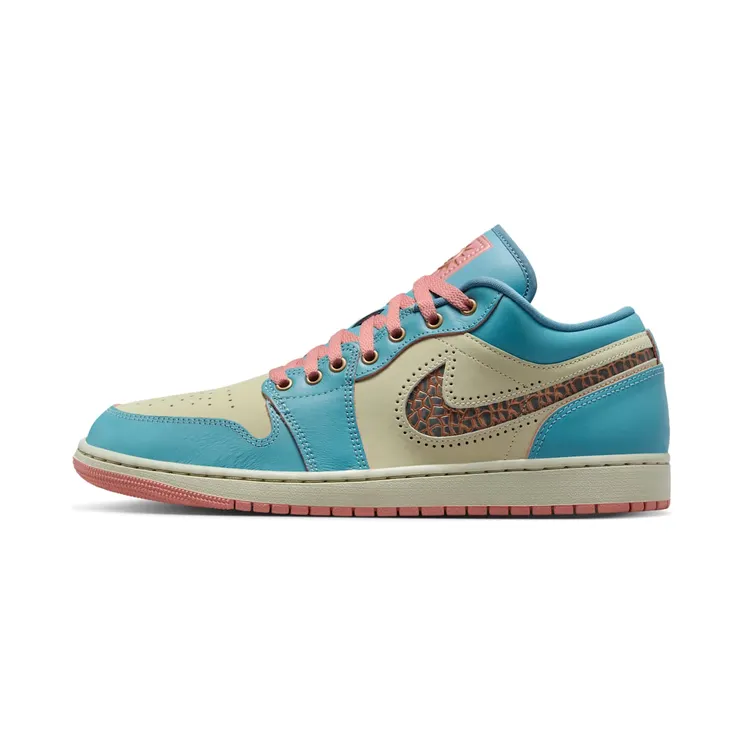 Air Jordan 1 Low SE “Denim Turquoise / Red Stardust / Light Stone / Smoky Blue” (IM8120-464)
