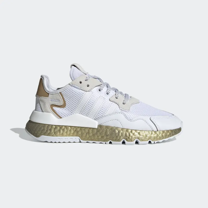 adidas Nite Jogger Cloud White Periwinkle (W) Cloud White/Periwinkle/Gold Metallic (FV4138)