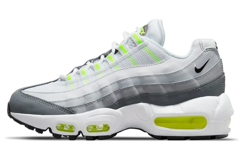 Nike Air Max 95 Recraft White Grey Volt (GS) (DJ3341-100)