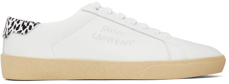 Saint Laurent White Zebra Court Classic SL/06 (61068500NL0)
