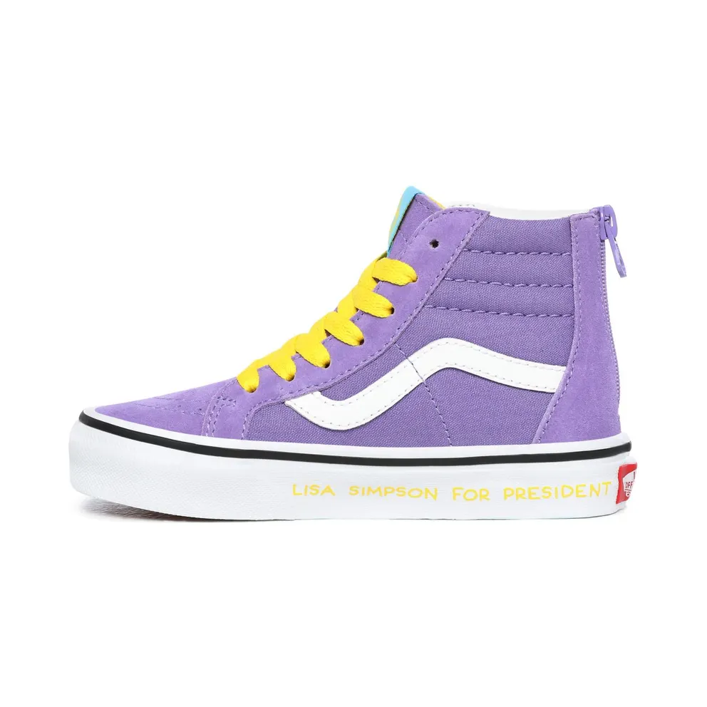 Vans The Simpsons X Vans Lisa 4 Prez Sk8-hi Zip Purple (VN0A4BUX17G)