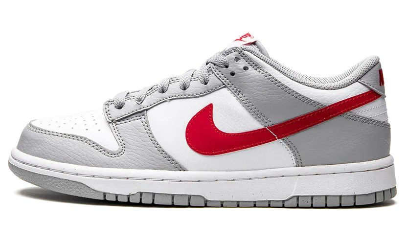 Nike Dunk Low White Grey Red (GS) (DV7149-001)