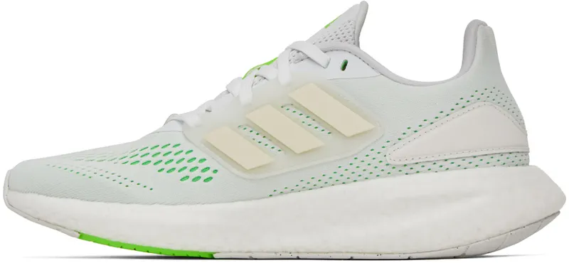 adidas Pureboost 22 Cloud White / Cloud White / Beam Green (GZ5175)