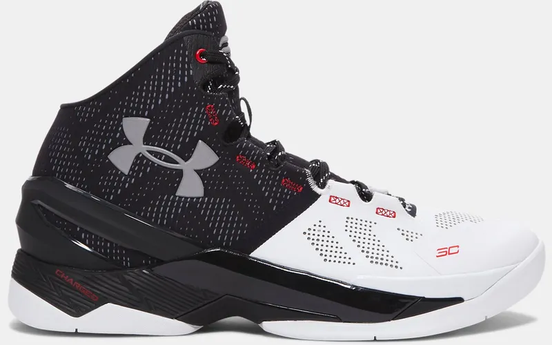 Under Armour UA Curry 2 Suit and Tie White/Black-Metallic Silver (1259007-101)