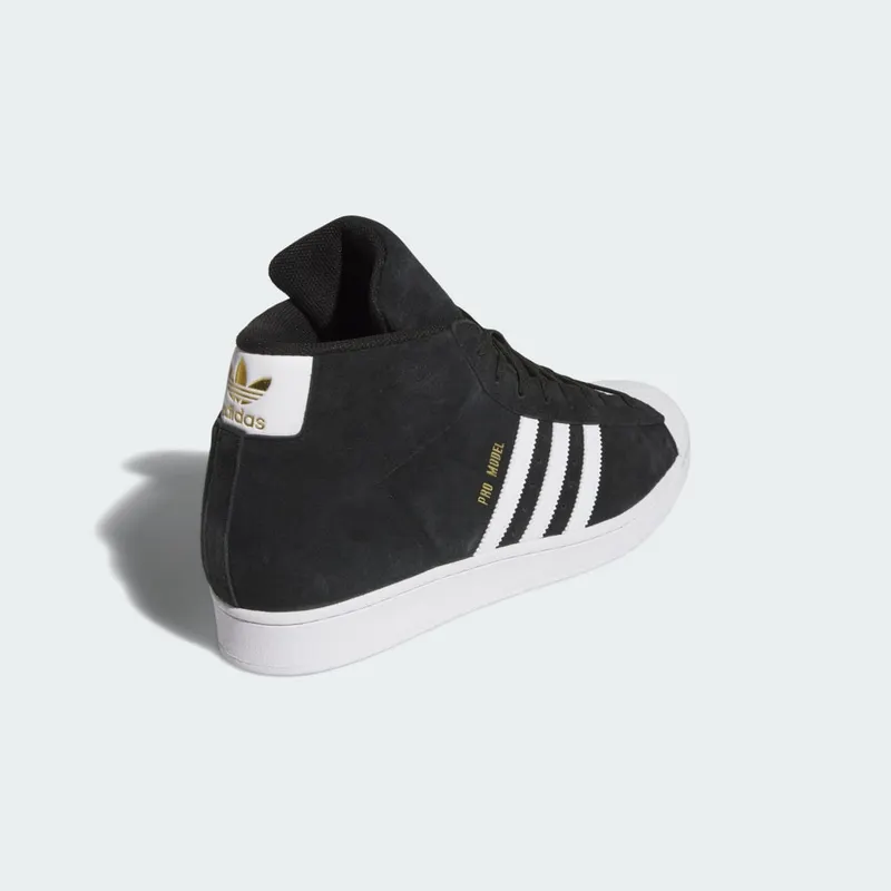 Adidas Pro Model Mid Sports Shoes Core Black / Cloud White / Gold Metallic (JH8146)