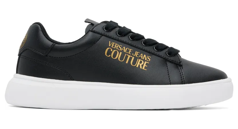 Versace Jeans Couture Black Logo Light Sneakers (E73VA3SL7EZP006)