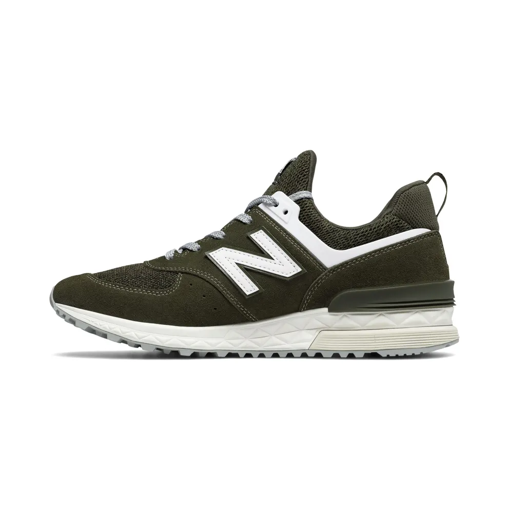 New Balance 574 Sport Green/White Green/White (MS574BM)
