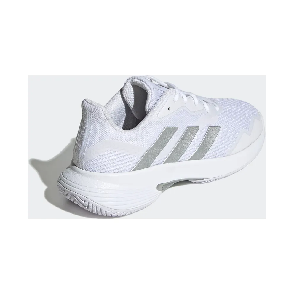 Adidas Courtjam Control Tennis Shoes Cloud White / Silver Metallic / Cloud White (GY1334)