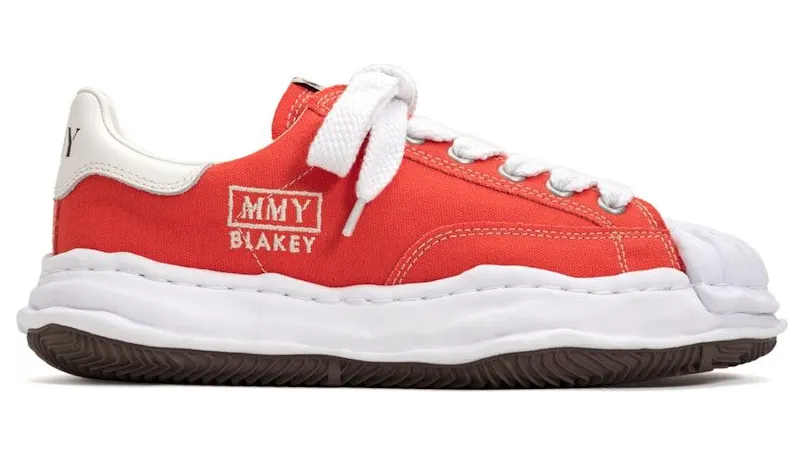 Maison Mihara Yasuhiro Blakey OG Sole Canvas Low Red (A08FW735)