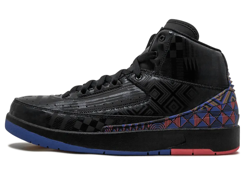 Air Jordan 2 Retro GS ‘Black History Month’ 2019 Black/Metallic Gold-Hyper Cobalt (CI2972-007)