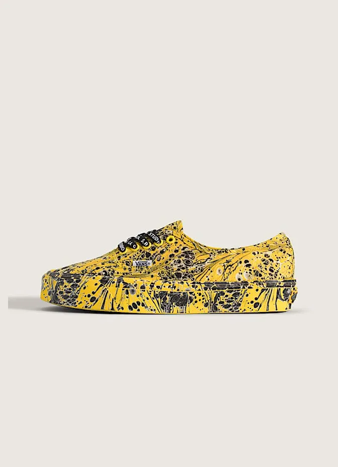 Vans Authentic S.R. Studio LA. CA. Black Yellow (VN000DCNFAS)