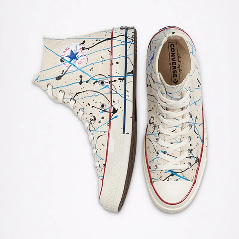 Converse Archive Paint Splatter Chuck 70 High Top Egret/digital Blue/egret (170802C)