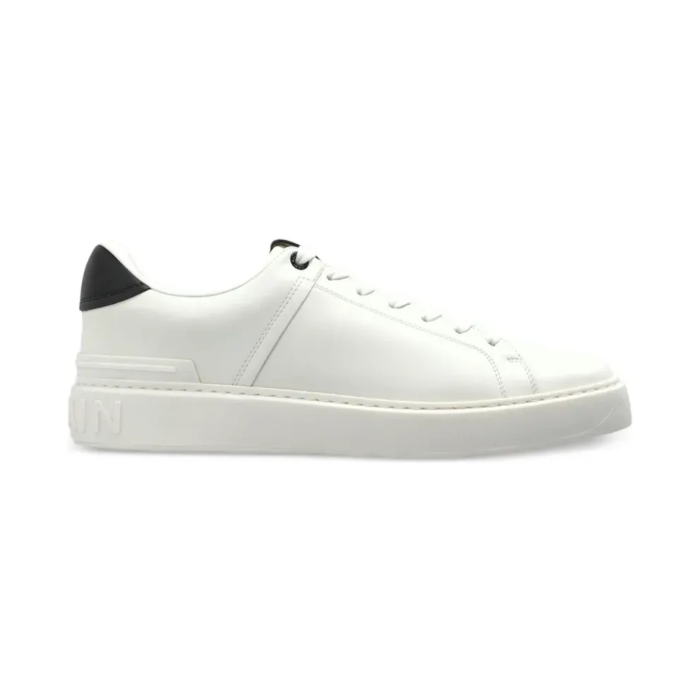 Balmain B-Court leren sneakers – Weiß (GM0VI288LVTR)