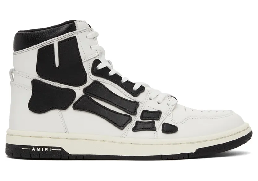 AMIRI Skel Top Hi White Black (MFS002 111)