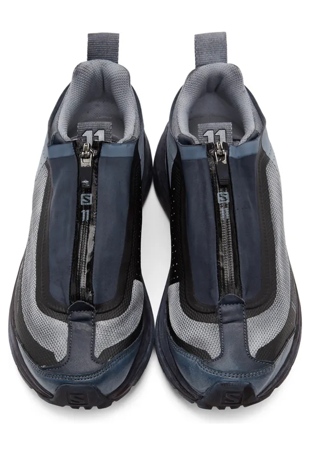 11 by Boris Bidjan Saberi Blue & Black Salomon Edition Bamba 2 Low Sneakers (11xS 147) (5)