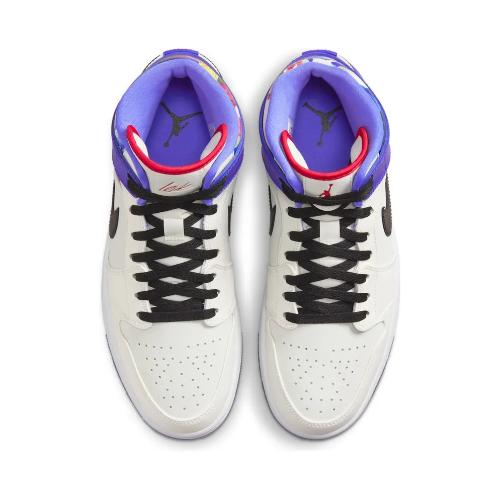 Jordan 1 Mid SE Valentine’s Day Flowers (FD4330-101)