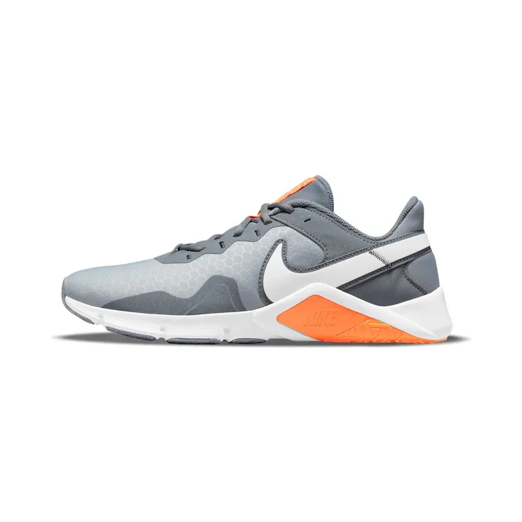 Nike Legend Essential 2 “Wolf Grey / Cool Grey / Total Orange / White” (CQ9356-007)