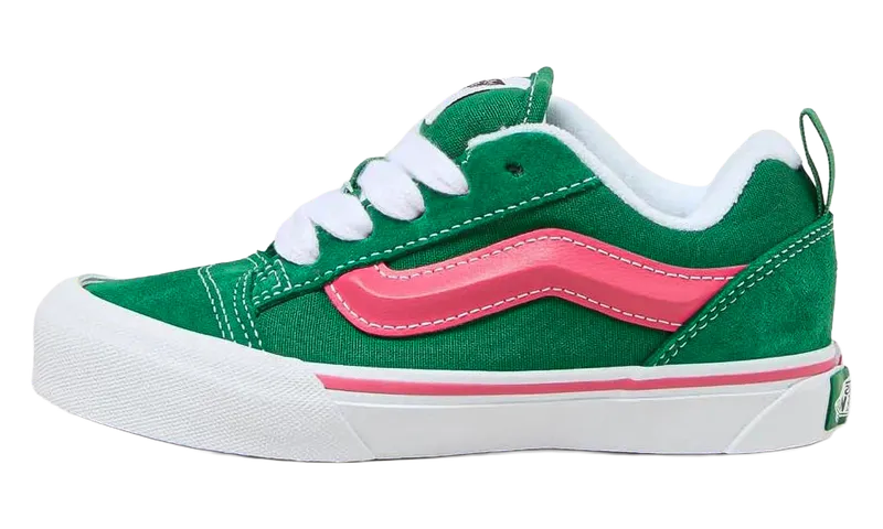 Vans Knu Skool PS “Green / Pink / White” (VN000CYUBOC)