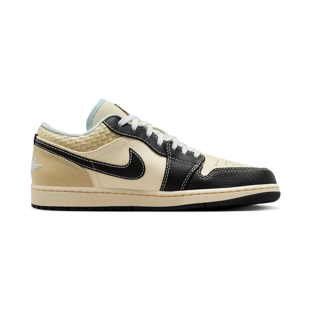 Jordan 1 Low SE Coconut Milk Black Muslin (HQ3437-101)