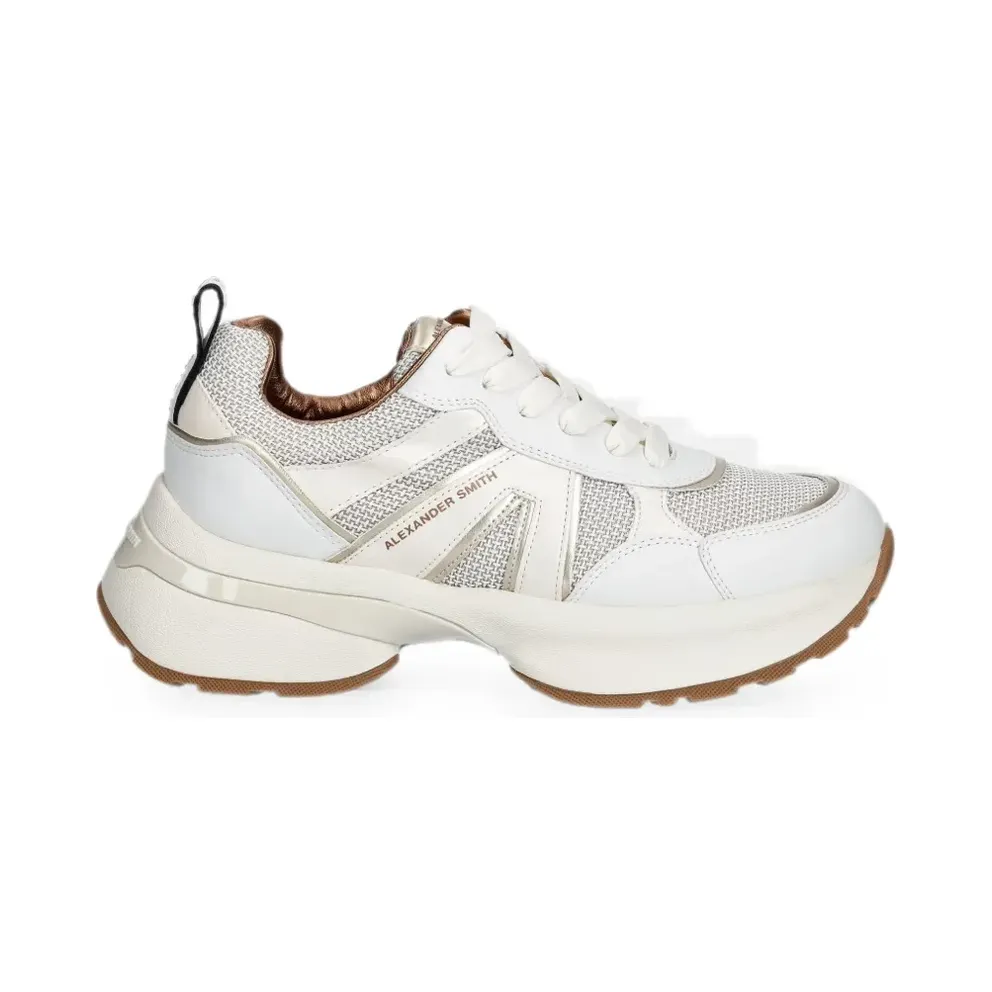 Alexander Smith Victoria chunky-sole panelled – White (ASBDVIW1079)