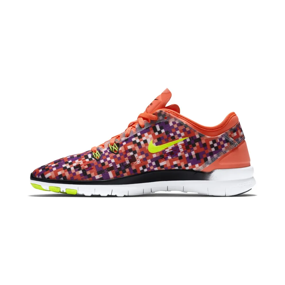 Nike Free 5.0 TR Fit Print Hyper Orange (W) (704695-802)