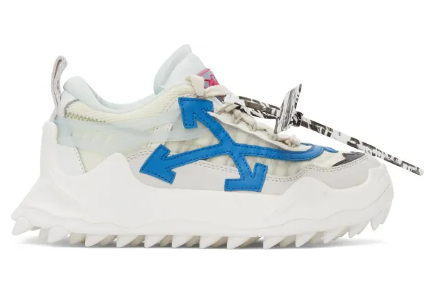 Off-White White and Blue Odsy-2000 Sneakers (OMIA139R21FAB0010145)