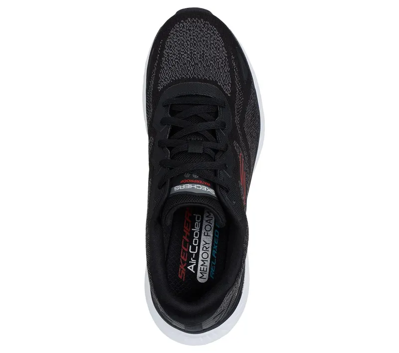 Skechers Waterproof Relaxed Fit: Edgeride – Konzo Sneaker Black/Red