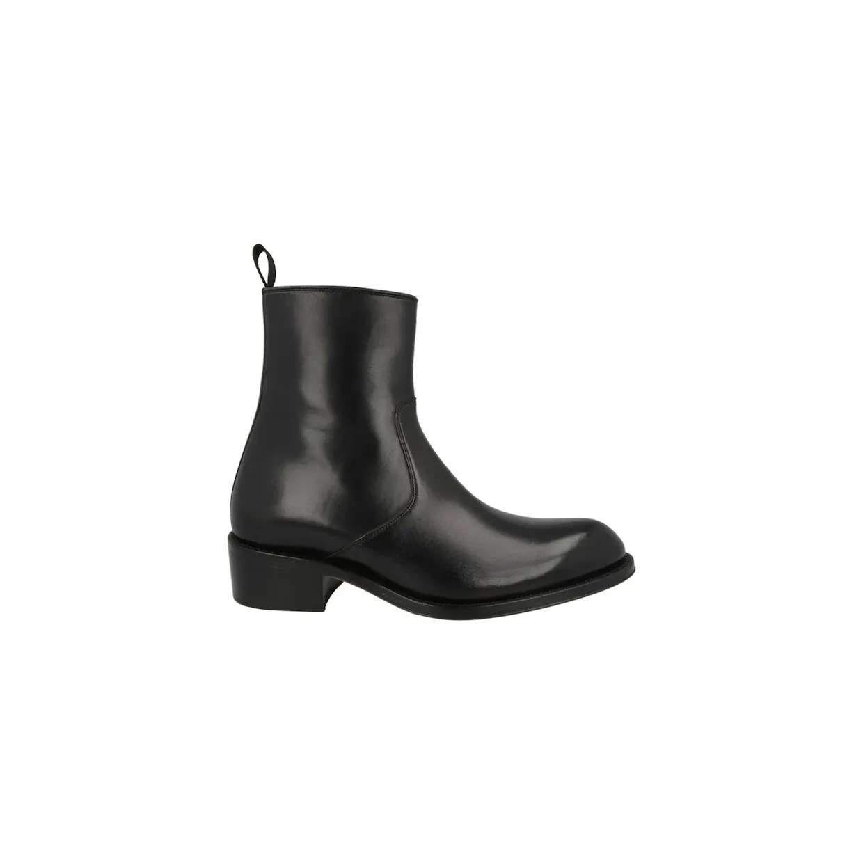Brioni Vitello Roma Leather Boots Black (QCA30L-P6757-1000)