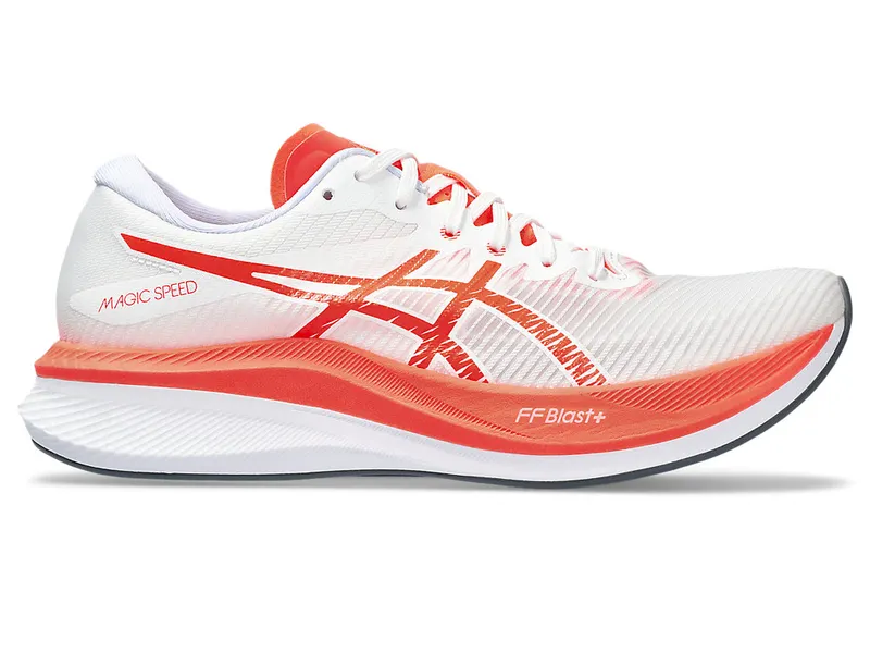 Asics Magic Speed 3 White/Sunrise Red (1012B652.100)