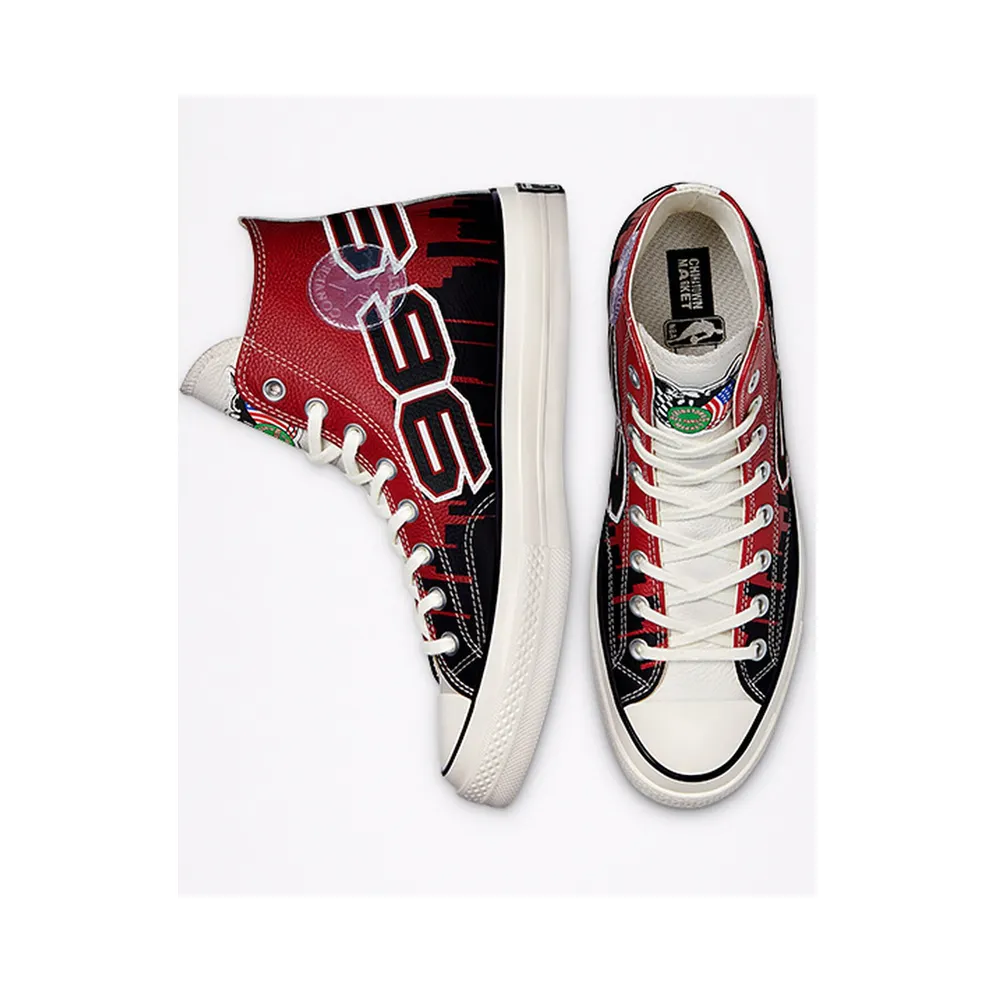 Converse x Chinatown Market Chuck Taylor 1970s Hi Bulls – “Gamet / Black / Egret” (171243C)