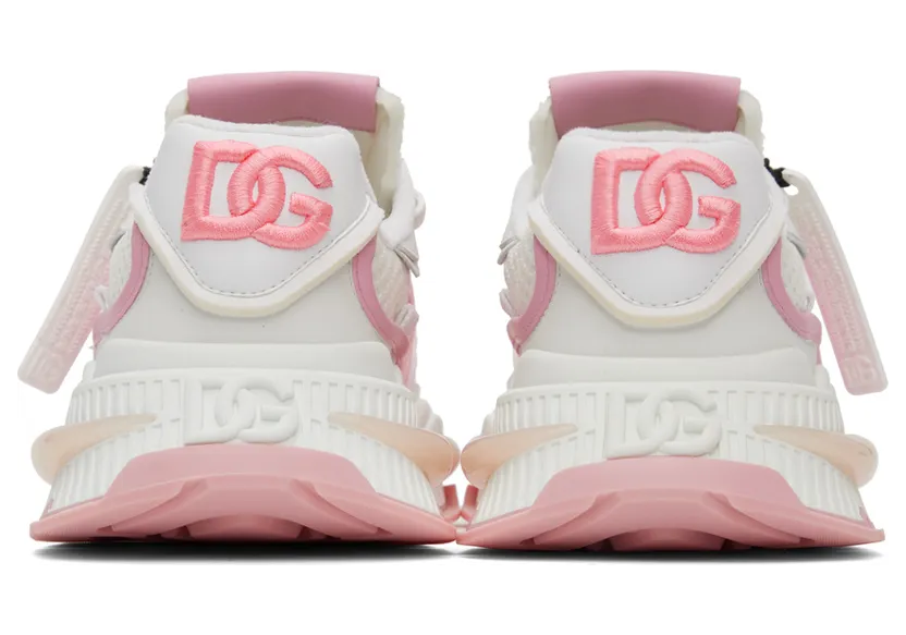 Dolce & Gabbana Pink & White Airmaster Sneakers (CK2071 AD452) (2)