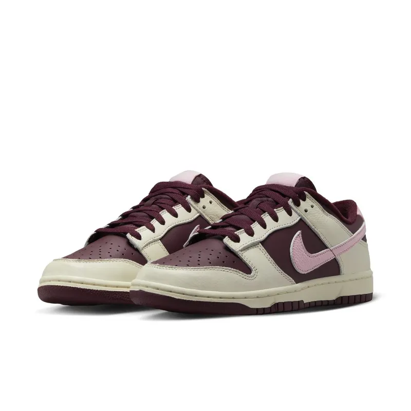 Nike Dunk Low Retro Premium Pale Ivory/Night Maroon/Pale Ivory/Medium Soft Pink (DR9705-100)