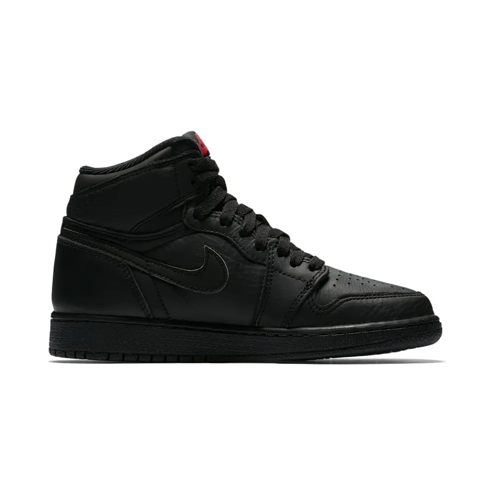 Jordan 1 Retro High OG Essentials Black (GS) Black/University Red (575441-022)